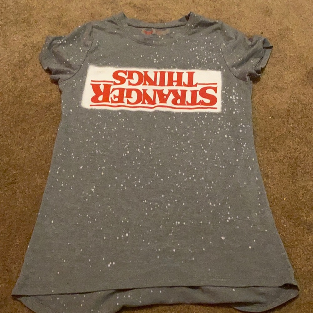 Grey Stranger Things Shirt (Girls)